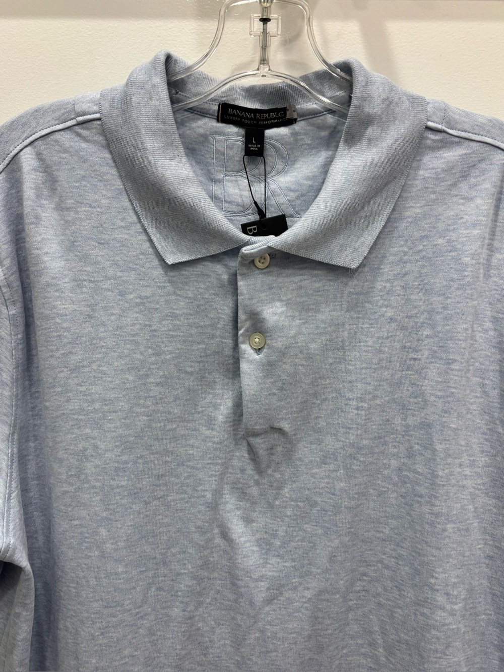 Banana Republic Pale Blue Men's Polo Shirt